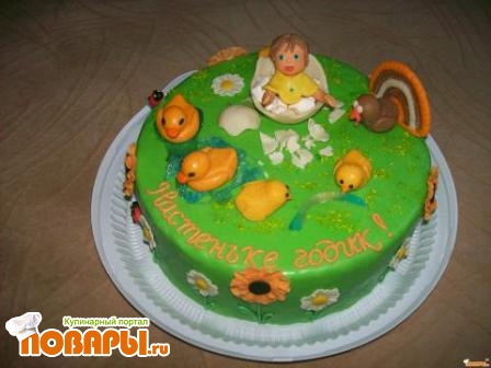Торт на День Рождения №1373