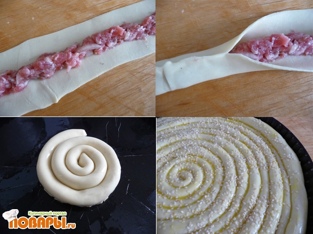 Рецепт торта Необычная Поленница или слоеные трубочки со сметаным кремом пошагово с фото
