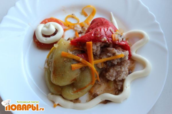 Постный фаршированный перец с сыром тофу - рецепт автора Ирина Мысина ✈ Амбассадор